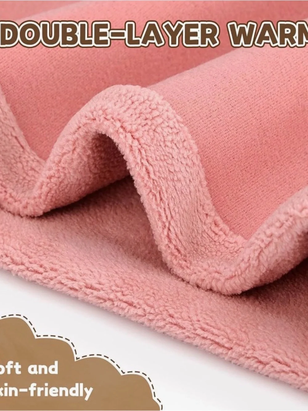 Kids Neck Gaiter - Pink Fleece Face Cover